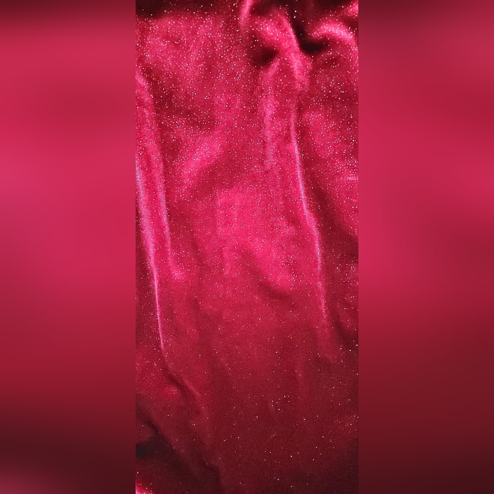 NWT! Lush Velvet Shimmer Crystal Doll Women's Holiday Sparkle Ruched Dress Small - Picture 4 of 9